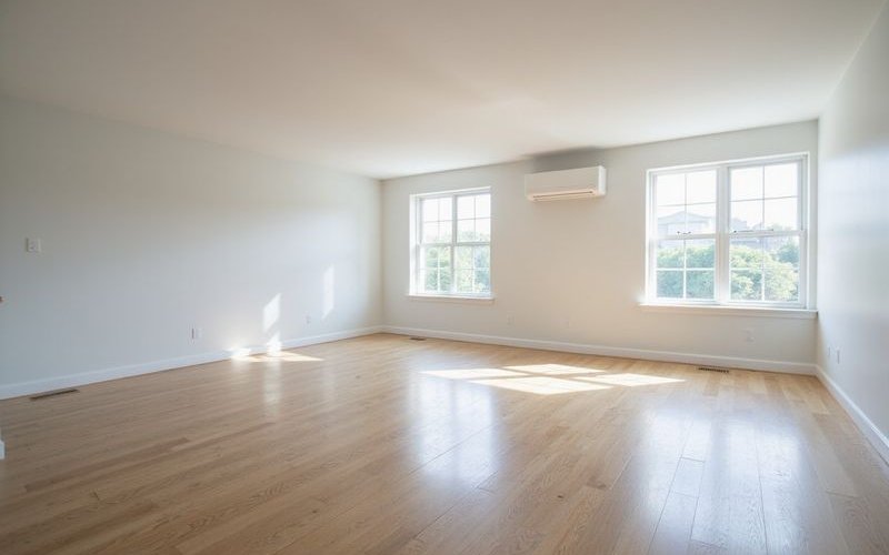 Empty rental property after professional cleanout ready for new tenant